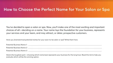 How to Choose the Perfect Name for Your Salon or Spa Checklist