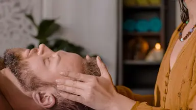 Man getting a massage