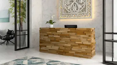 Front desk at a spa or salon