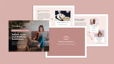 Marketing Suite Playbook cover and three page preview