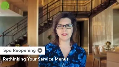 A still of Lisa Starr sharing how to rethink your spa service menu