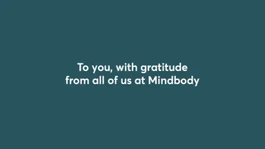end of year thank you video mindbody