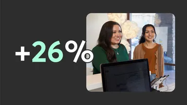 graphic showing a 26% increase