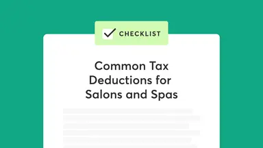 salons and spas tax checklist