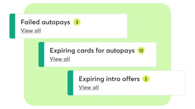 A collage showing Mindbody membership status reporting