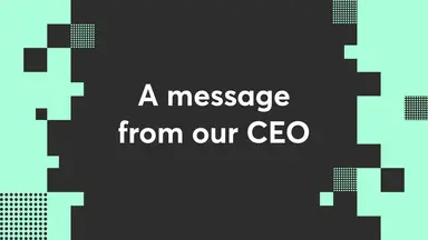 a message from our CEO graphic
