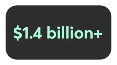 $1.4 billion+