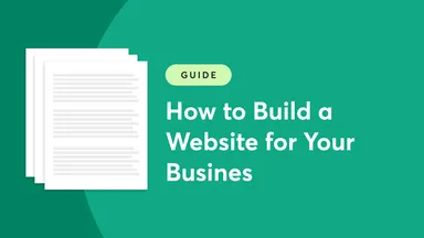 A graphic that reads how to build a website for your business