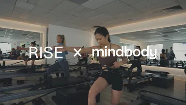 3 women taking a Pilates class