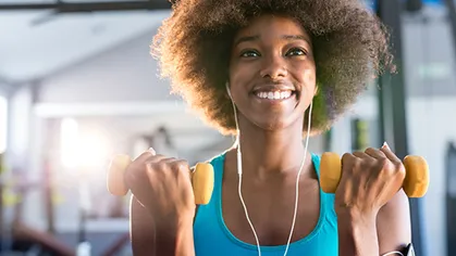 woman in gym great customer experience
