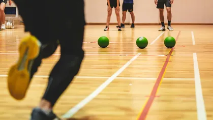 People playing sports at a facility