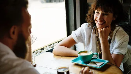 Woman at a job interview