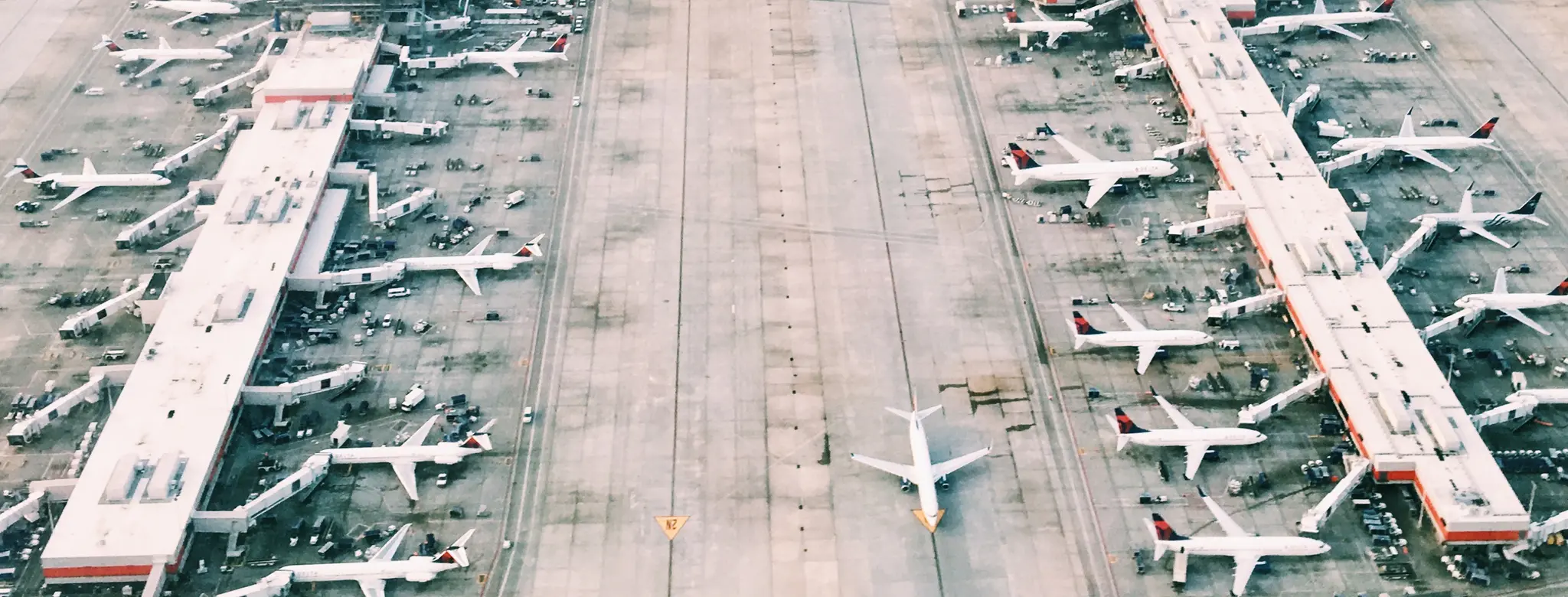 Planes lines up on the tarmac