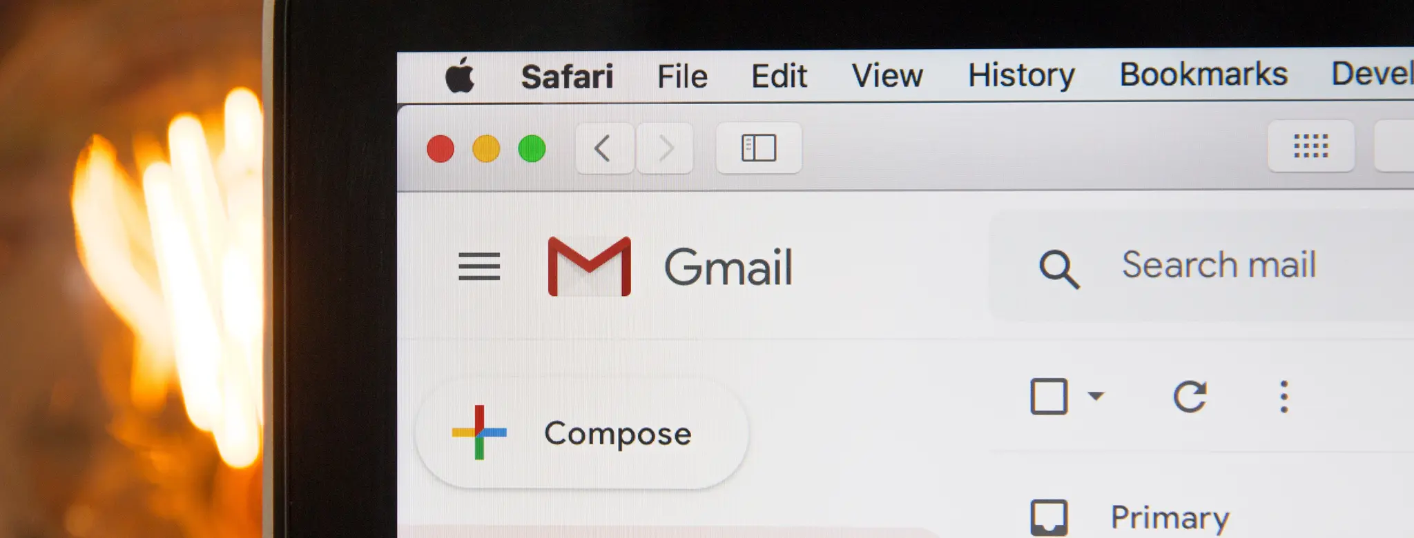 image of gmail on safari
