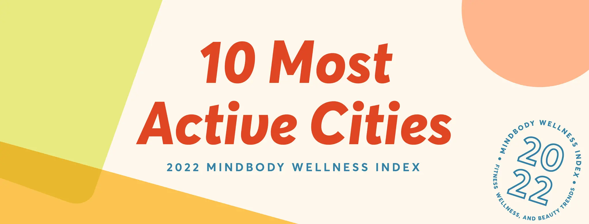 most active cities in america mindbody wellness index