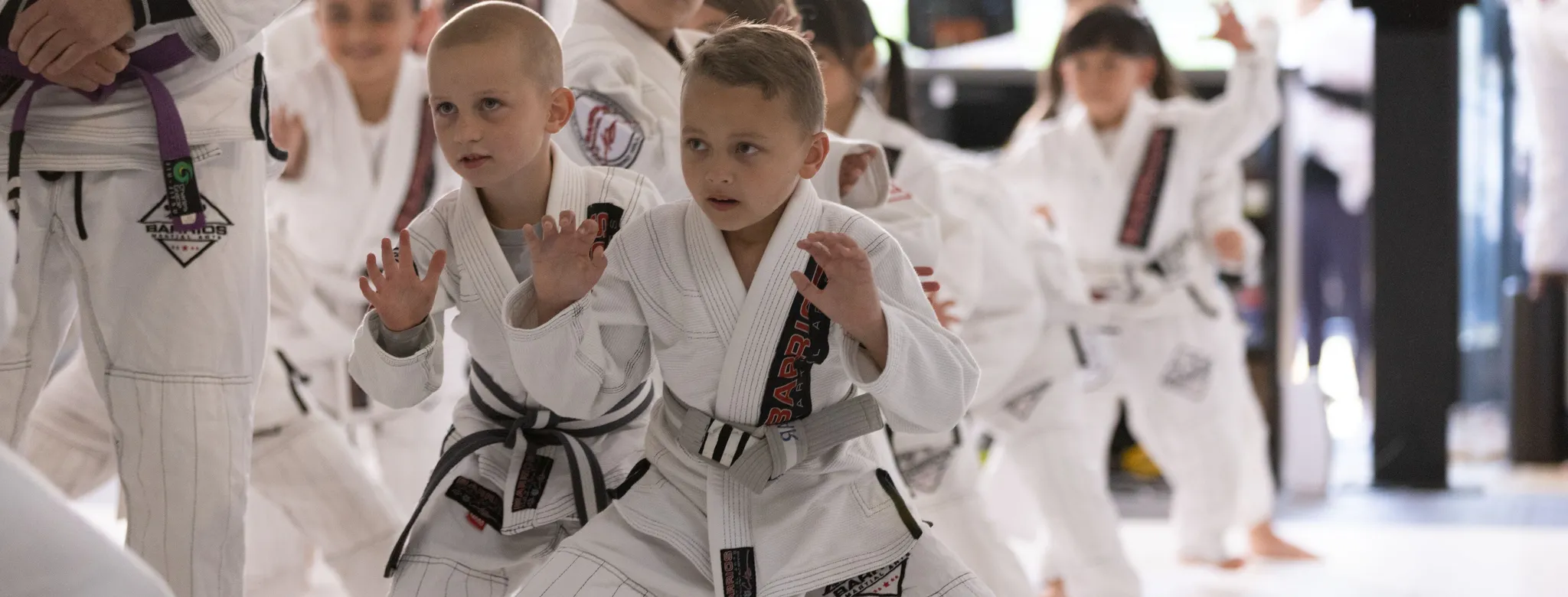 Students at a dojo