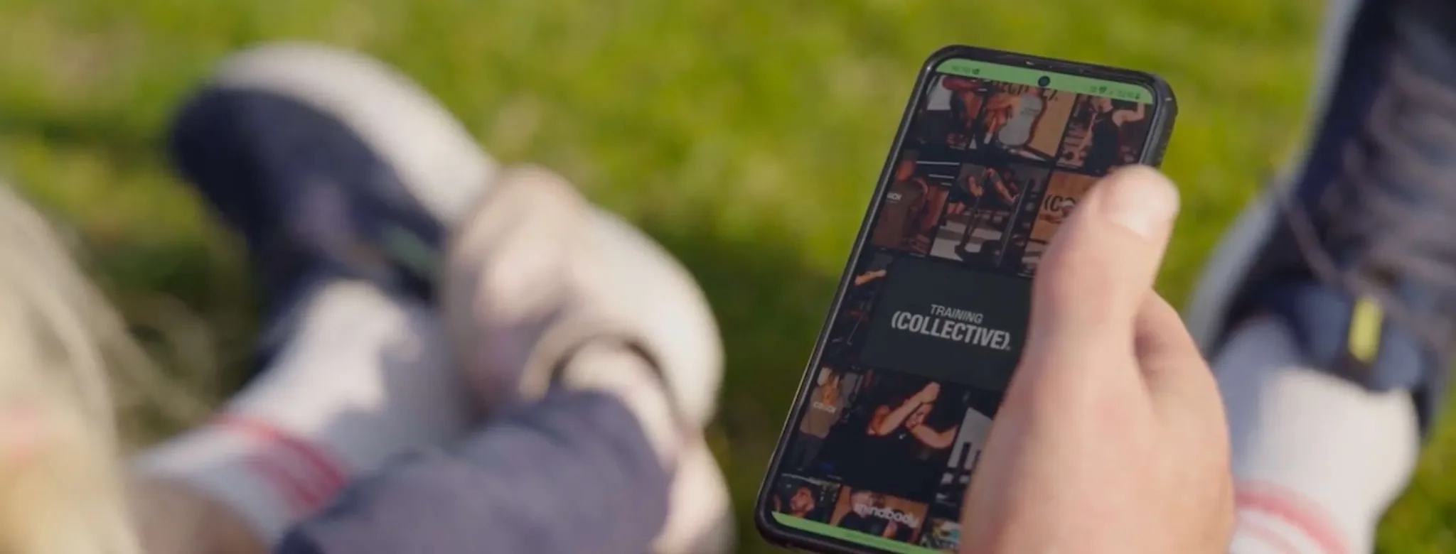 Someone using a branded app