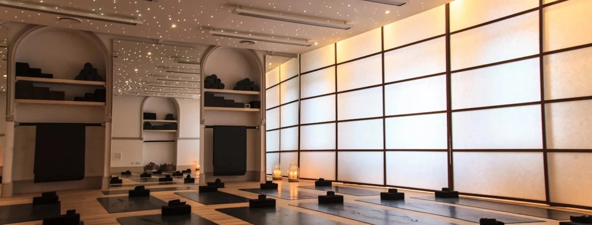 The interior of Ebb&Flow yoga studio. 