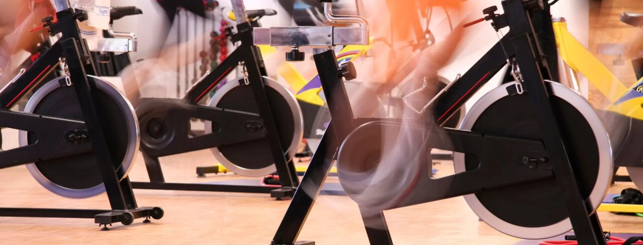 gym studio with bikes