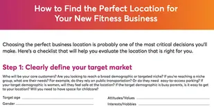 How to find the perfect location for your new fitness business