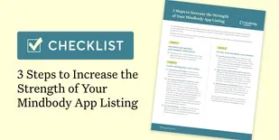 3 Steps to Increase the Strength of Your Mindbody App Listing
