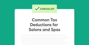 salons and spas tax checklist