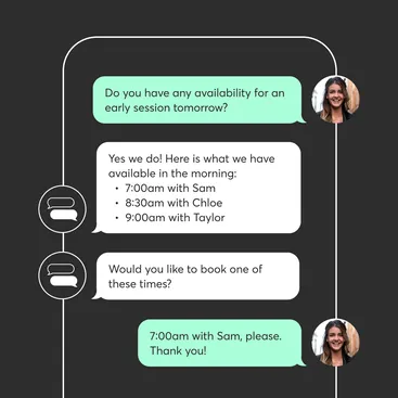 A screenshot demonstrating AI Concierge 