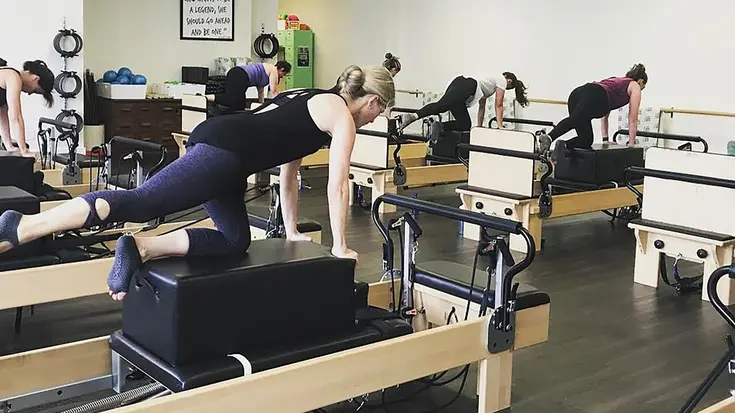 A Pilates class at the Fitz